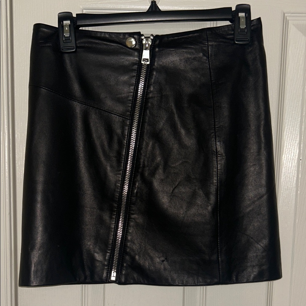 Aqua - Capsule leather skirt
